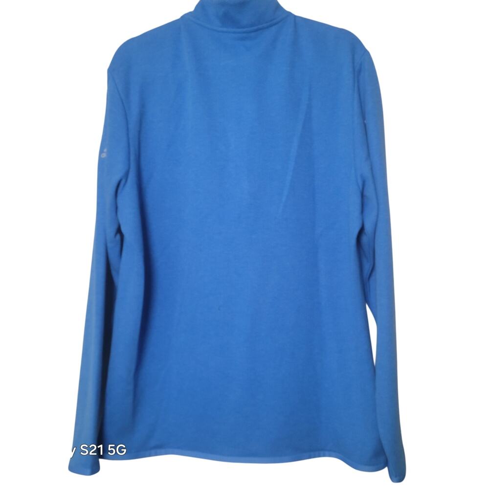 ADIDAS 1/4 Zip Long Sleeve Soft Jacket Blast-Blue Men's M ADI CLBPRFQZLYR - Picture 2 of 11